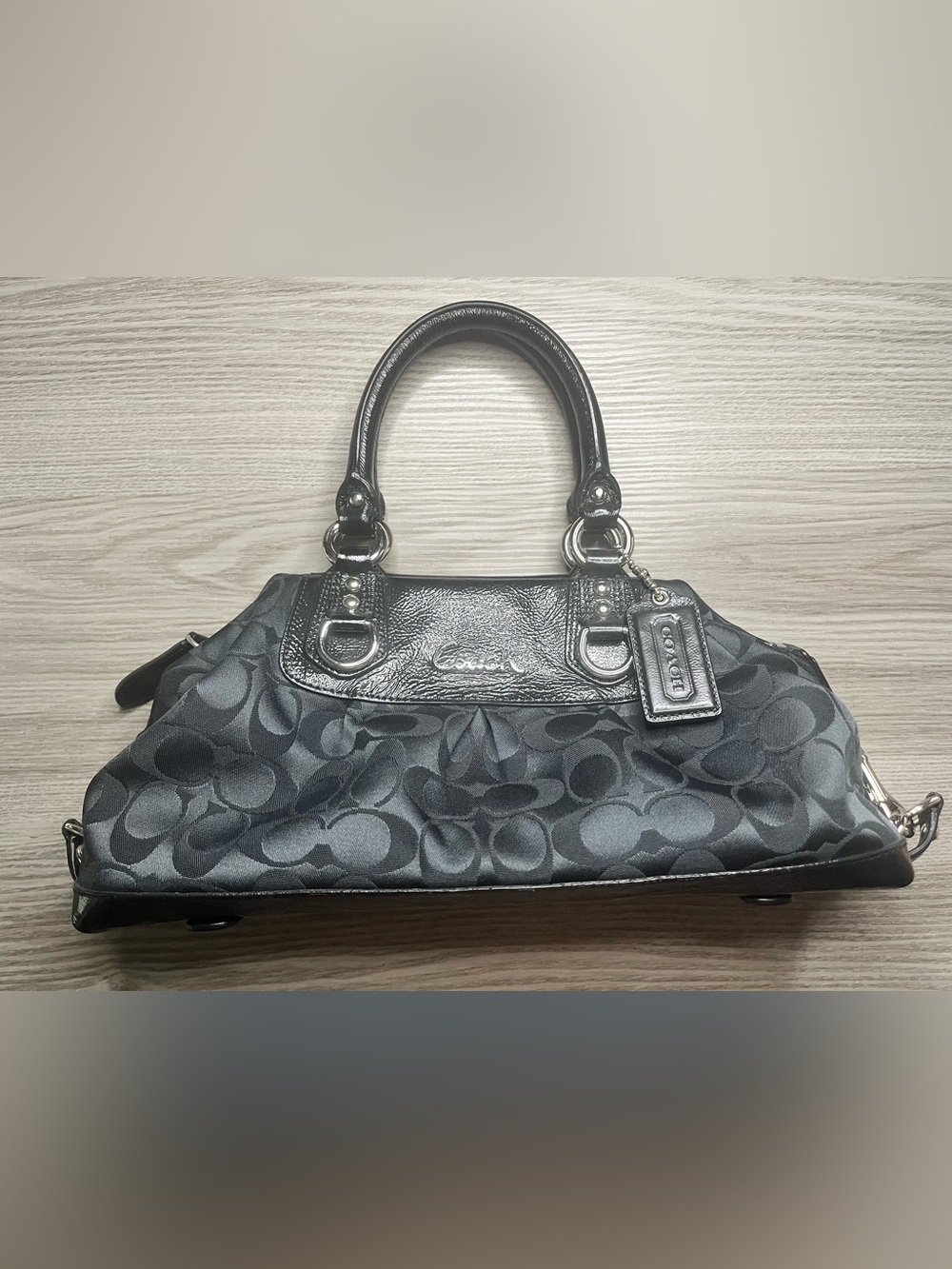 Coach Ashley Signature Satchel - BLACK